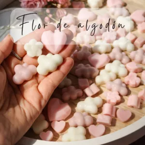 Wax Melts aromáticos artesanales · Flor de algodón