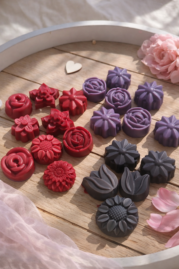 Wax Melts aromáticos artesanales · Black Orchid y Lily ·