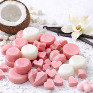 Wax Melts aromáticos artesanales · Coco y vainilla Tahití