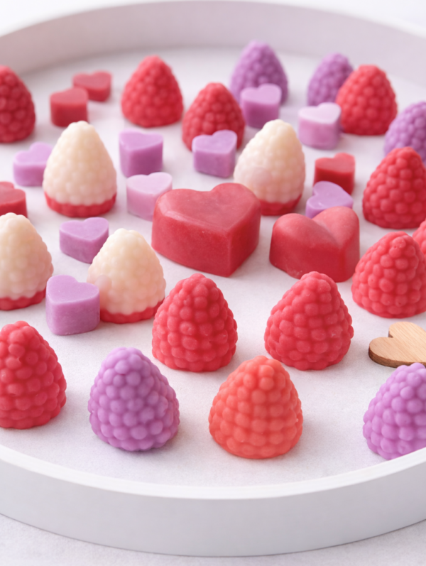 Wax Melts aromáticos artesanales  · Tónico de Limón y Frambuesa ·