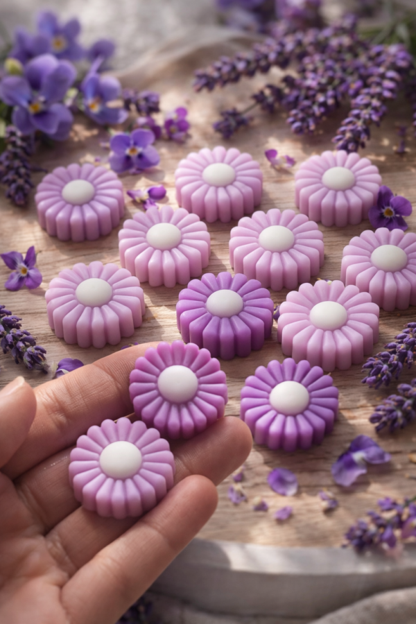 Wax Melts aromáticos artesanales  Fuerza suave  · Violeta ·