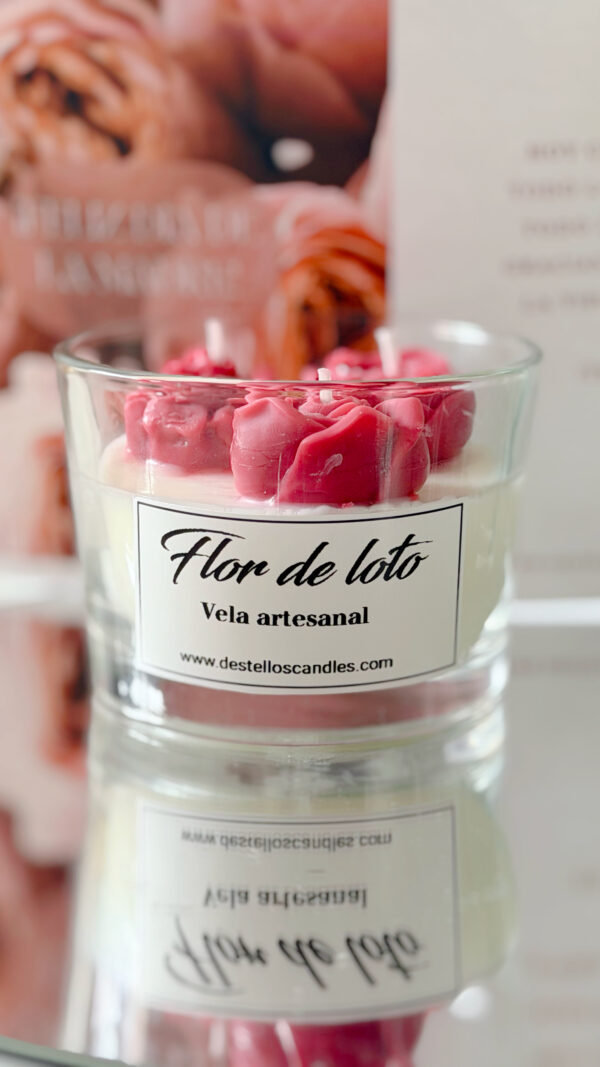 · Vela aromática tono rosa intenso ·