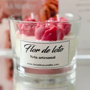 Vela aromática tono rosa intenso