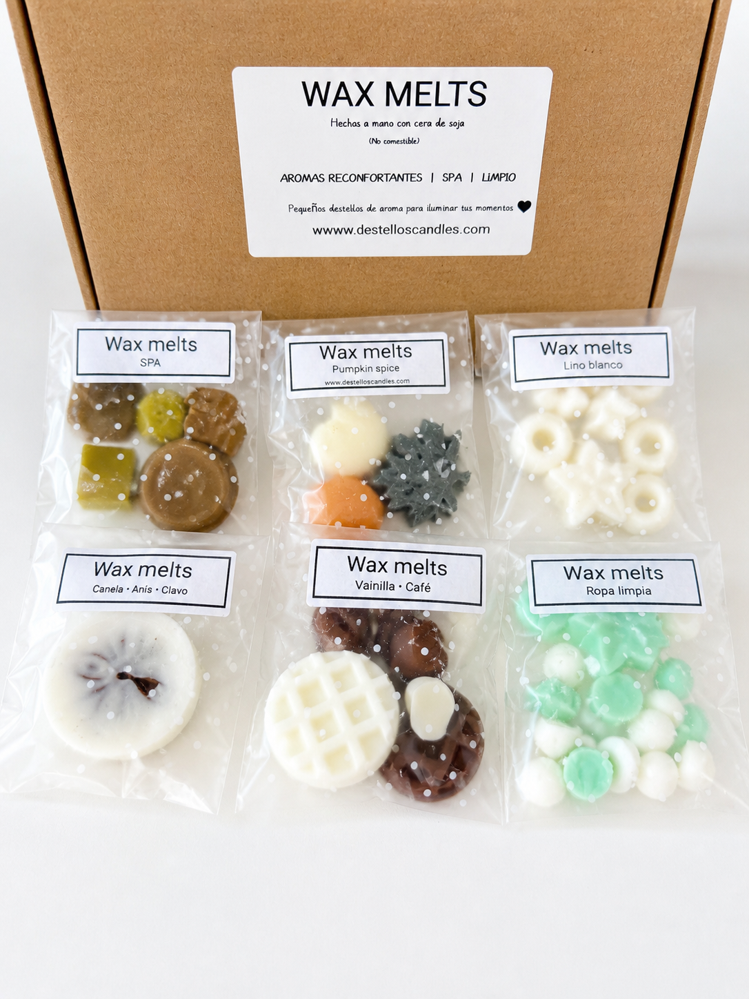 Wax Melts · 6 Aromas · Reconfortantes · SPA · Limpio · 120g - Imagen 2