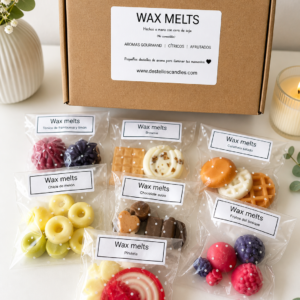 Wax Melts · 7 Aromas · Gourmand · Cítricos · Afrutados · 120g  ·
