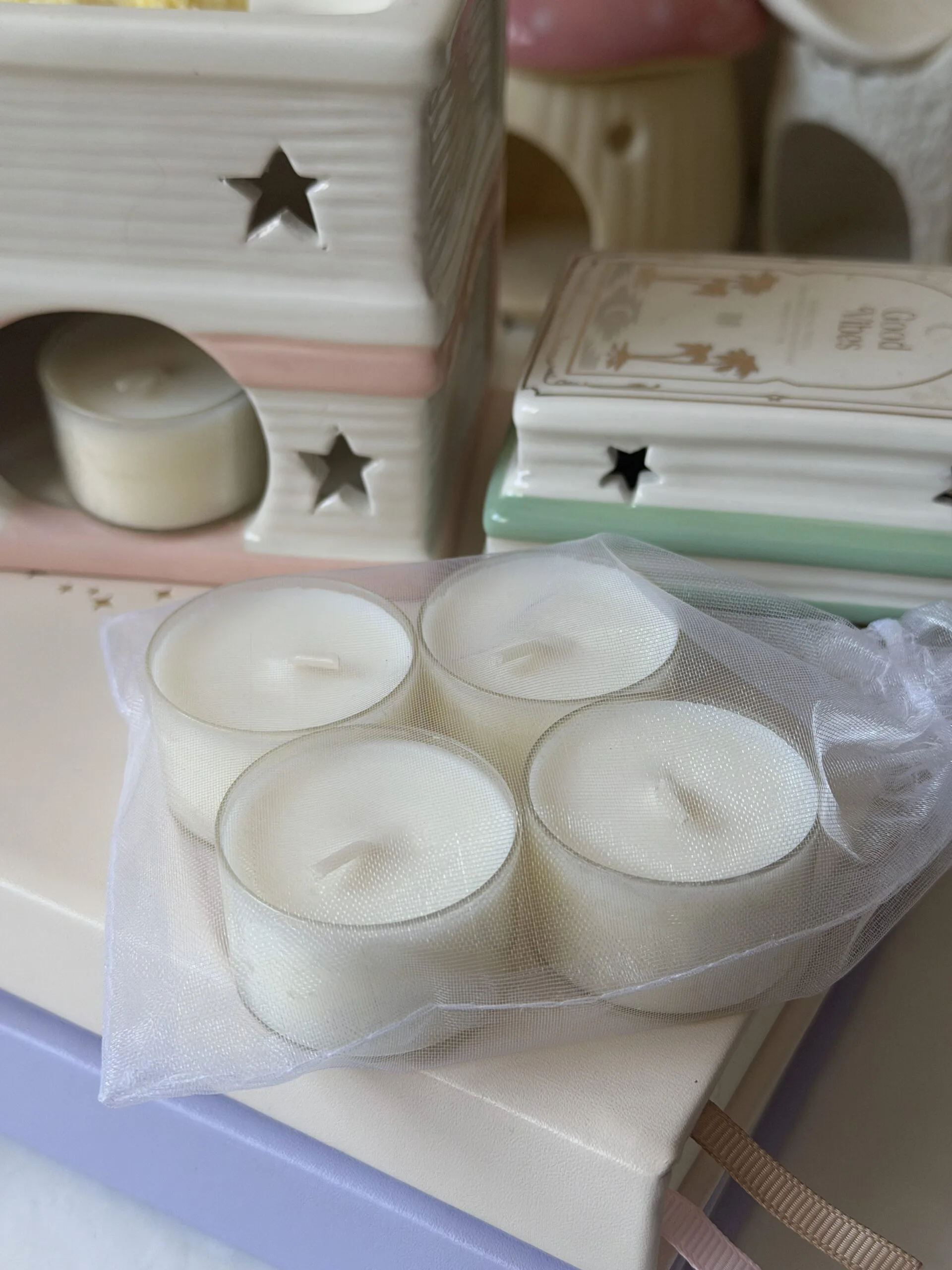 Velas de té (100% cera de soja) para el quemador - Imagen 3