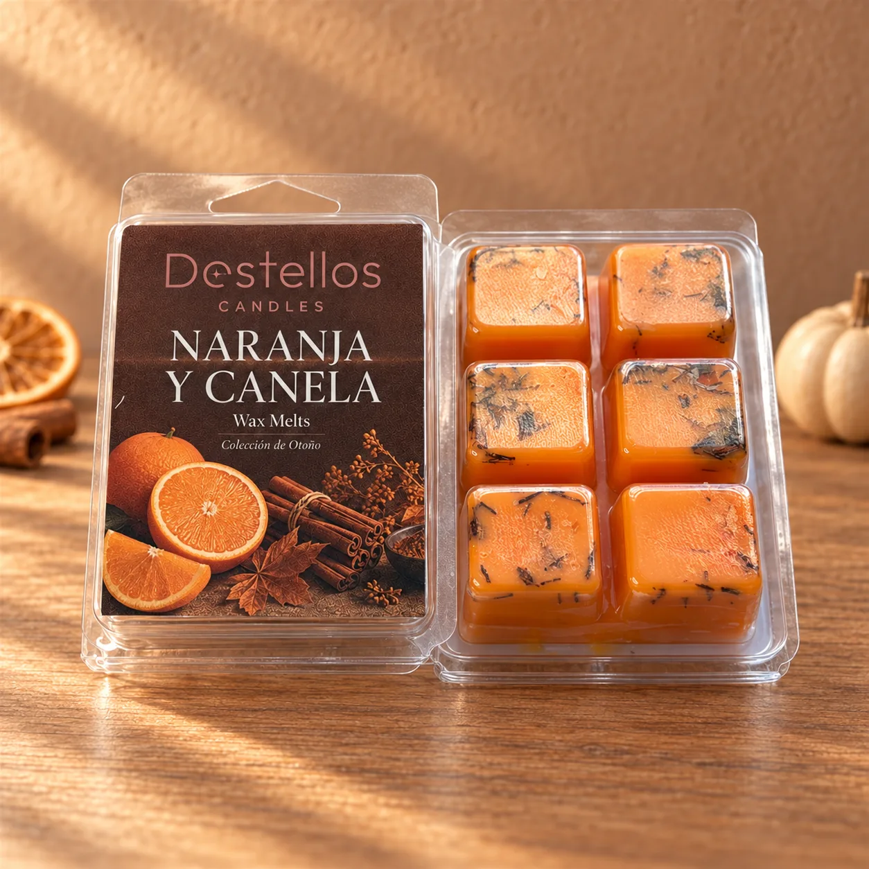 Naranja y Canela — Wax Melts en Tableta