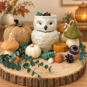 Quemador búho para wax melts y aceites aromáticos