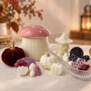 Quemador seta rosa para wax melts y aceites aromáticos