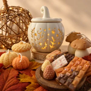 Quemador calabaza para wax melts y aceites aromáticos